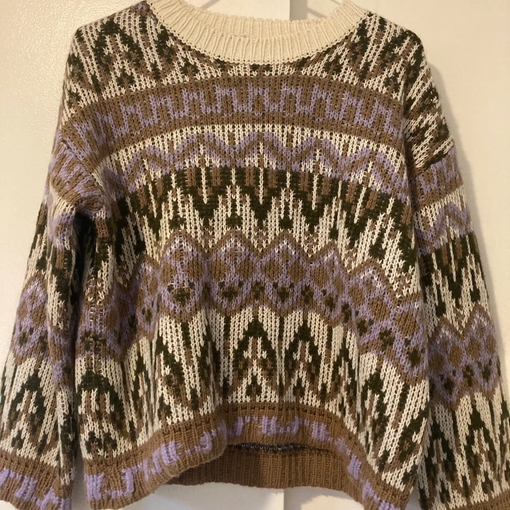 Anthropologie Fabiana Fair Isle Sweater - Picture 2 of 2